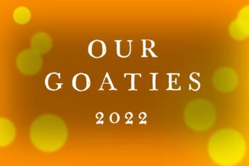 Text "our goaties 2022" on yellow background